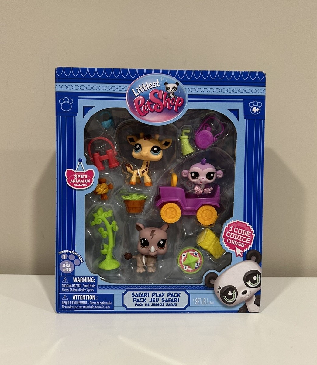 Littlest Pet Shop Gen 7 G7 Pets #53 #54 #55 Safari Play Set w