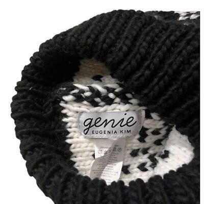 NWT Eugenia Kim Genie Brady Beanie Hat Black & White Knit Pom Pom Hat Eugenia Kim | Accessories | Nwt Eugenia Kim Brady Hat | Poshmark main image 3