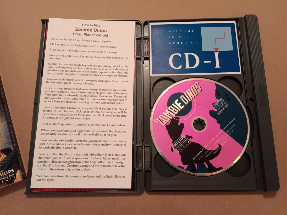 Zombie Dinos From Planet Zeltoid (Philips CD-i, 1993) 731069008422