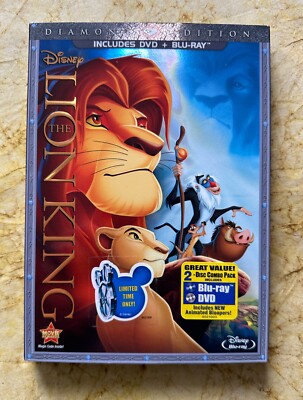 Disney THE LION KING (1994) Diamond Edition 2011 DVD + Blu-ray Combo SEALED