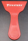 Vintage '60's Plastic Red Ice Scraper "Firestone Stores" Tires Huntington MO NC — photo 1