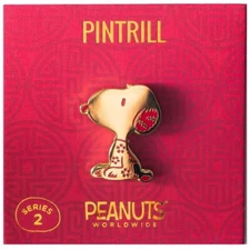 PINTRILL PEANUTS Gold Year of the Snoopy Enamel Pin LIMITED EDITION NEW SEALED
