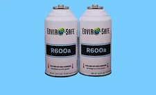 Enviro-Safe R600a Refrigerant | 2 Cans w/ Inverted Piercing | 6 oz cans