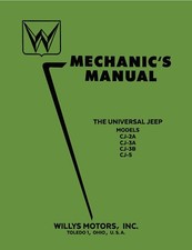 1946 - 1955 Willys Jeep Cj Mechanics Manual