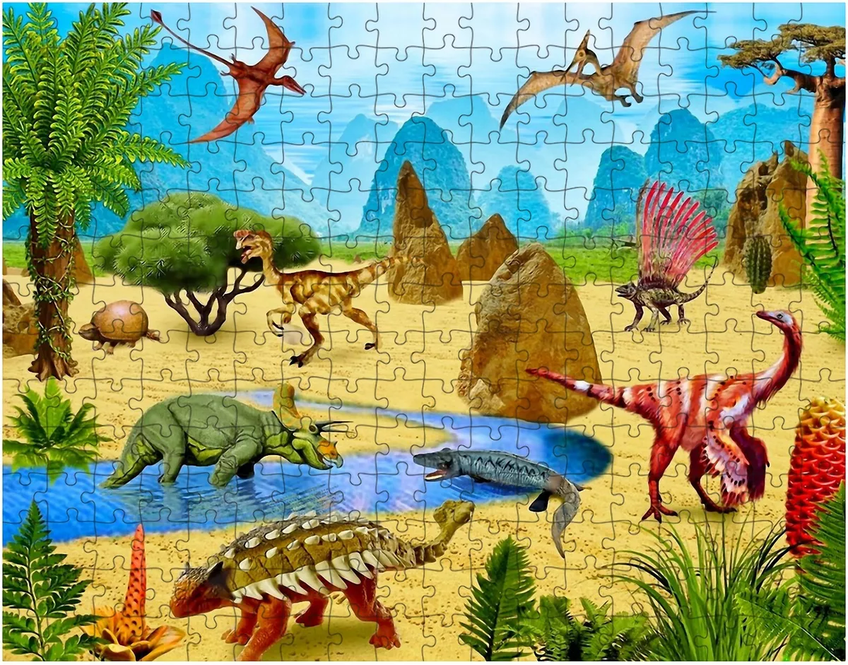 Dinosaur Jigsaw Puzzles - Dino Puzzle Game for Kids & Toddlers