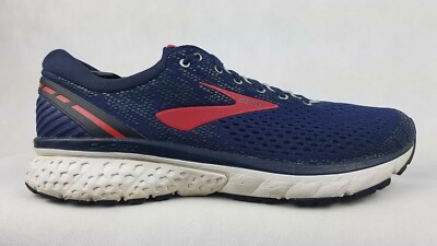 Brooks Ghost 11 Shoes Men\'s Size 9.5 Navy Red Athletic Running Sneakers Brooks Ghost 11 Men main image 4