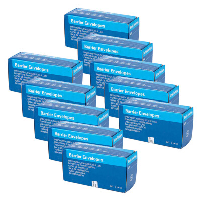 10Pack Dental Scan Barrier Envelope Phosphor Plate Size 2# Fit X-Ray Sensor
