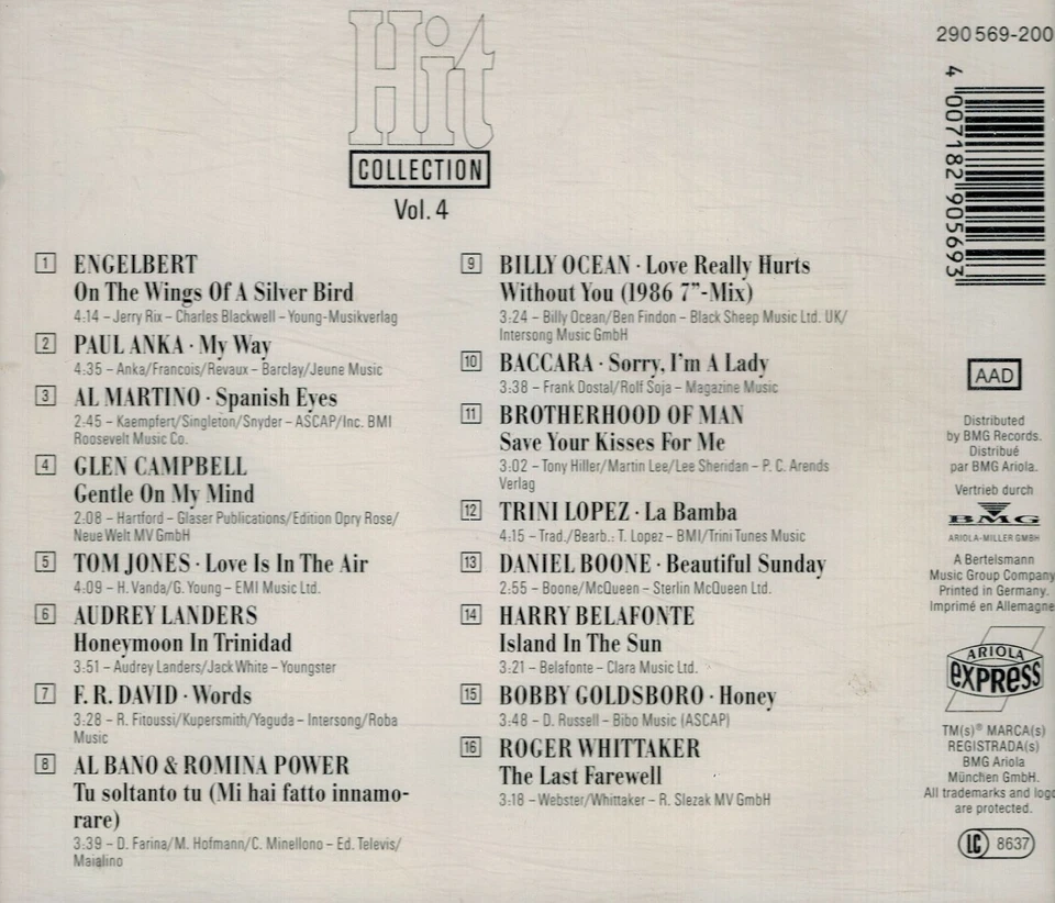 MUSIK-CD - Hit Collection - Vol. 4 - Bild 2 von 2