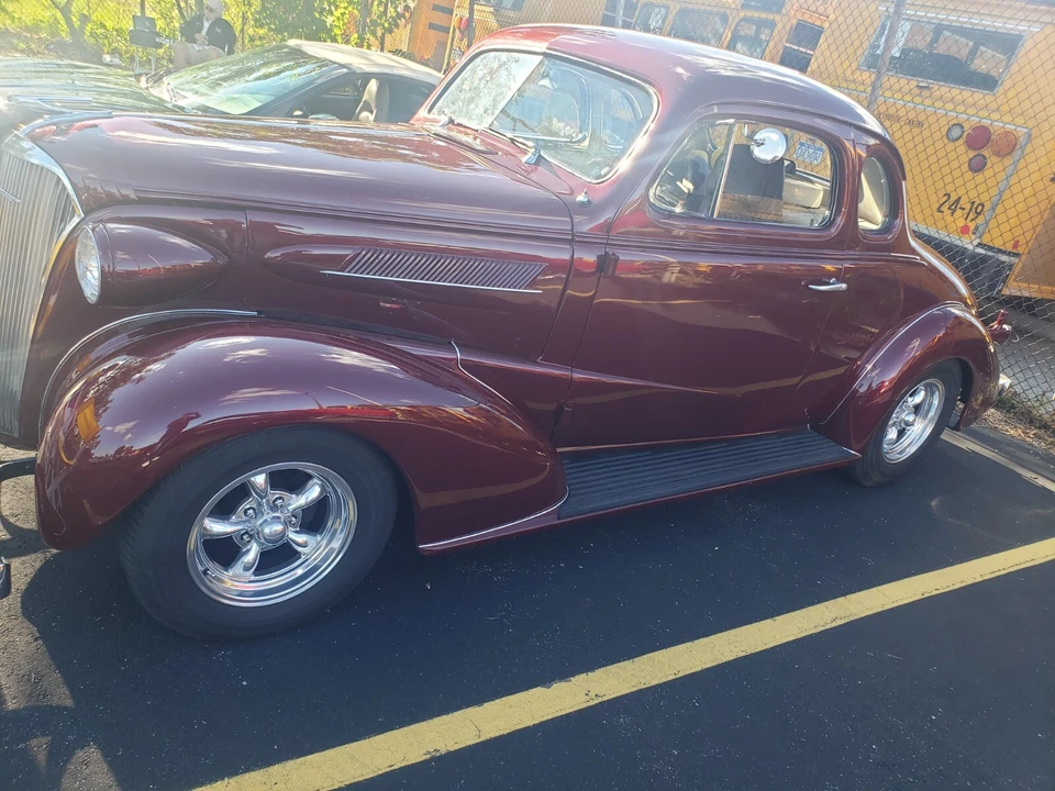 Chevy Chevrolet 1937 1938 coche estribo de acero juego todos los modelos nuevo par Foto 4 de 4