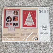 Creative Circle Cross Stitch Kit Magical Moments Photo Mat Shimmering Sampler