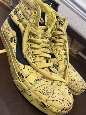 Vans X Peanuts Sk8-Hi 'Charlie Brown Maize' Yellow UK size