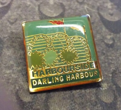 Darling Harbour Harbourside Flags pin badge Sydney NSW Australia