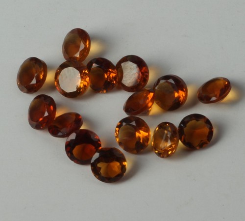 Madeira Citrine Round Cut AAA Natural Loose Gemstone For Making All Type Jewelry - Picture 7 of 14