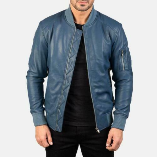 Men's New Genuine Lambskin Leather 