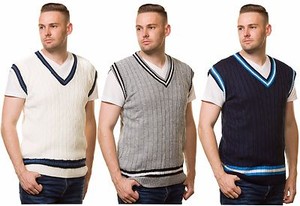 mens sleeveless cricket jumper