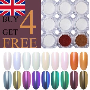 nail chameleon pigment dust powder chrome mirror sequins born pretty