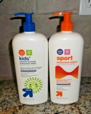 Up & Up SPF 50 Kids Mineral Formula Sunscreen and Sport Sunscreen Lotion SPF50