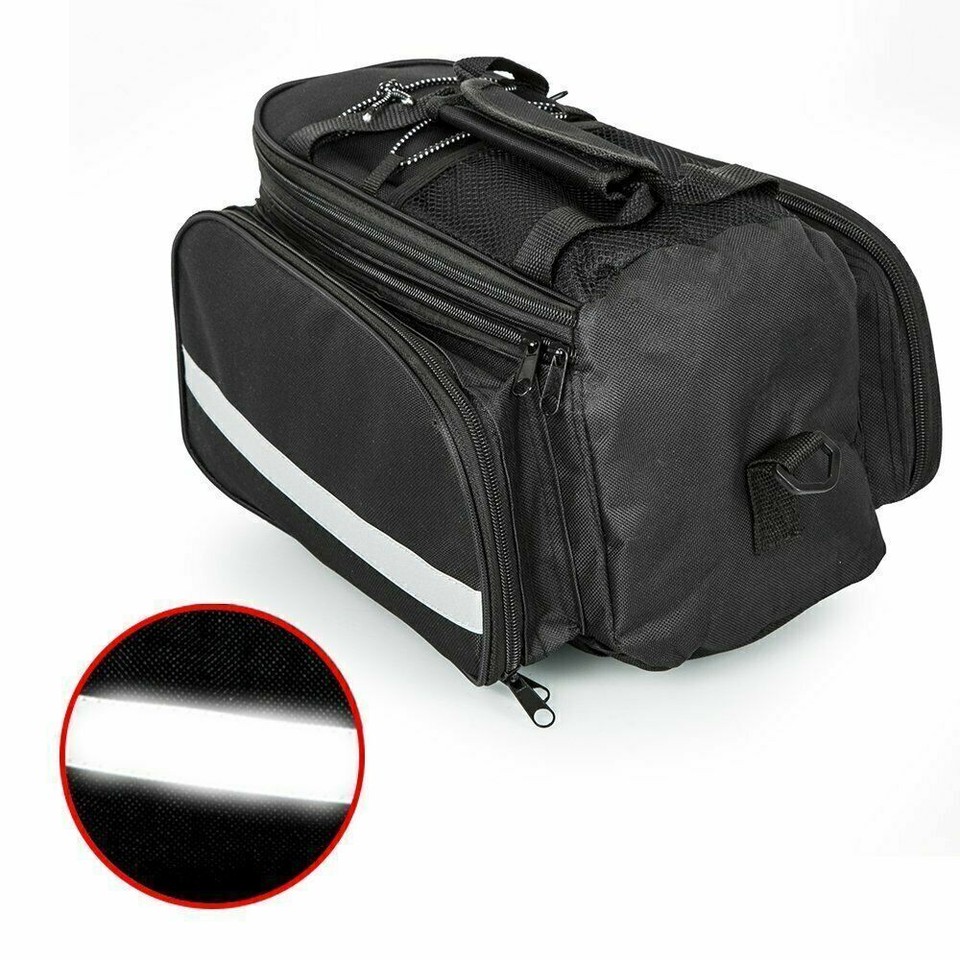 Bicycle Seat Carrier Bag Pannier Rear Rack Trunk Cycling Bike Saddle