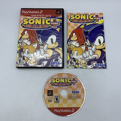 Sonic Mega Collection Plus (PlayStation 2, 2004) PS2 Greatest Hits W/ Manual