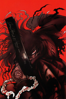 Hellsing Vampire Fighting Japan Anime Silk Print Wall Home Decor - POSTER 20x30