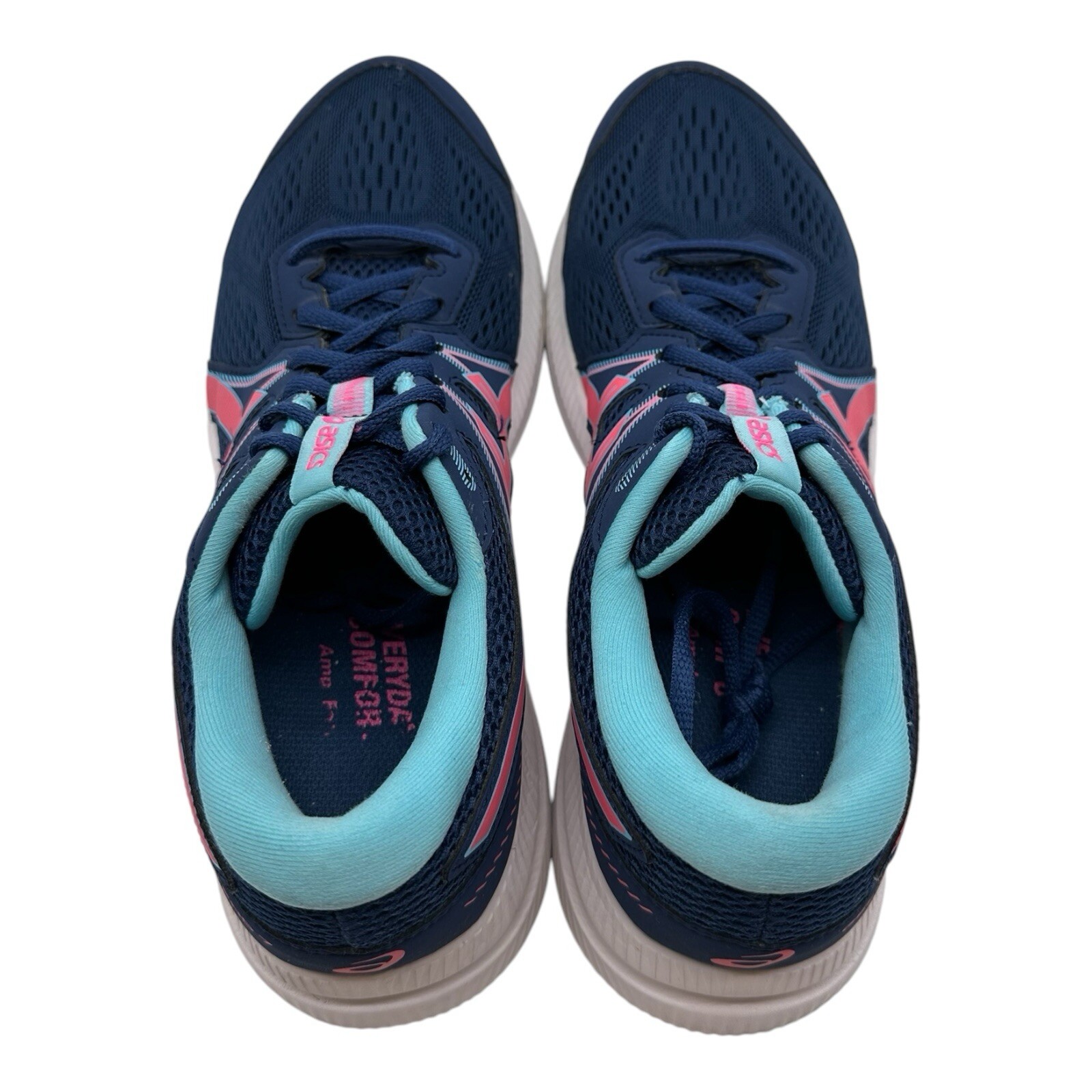 ASICS Gel Contend 7 Running Shoes Womens Sz 9.5 Navy Blue Pink Sneakers 1012B228 thumbnail 9