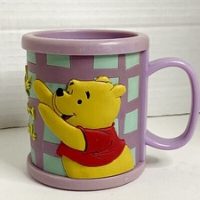 Vintage Winnie The Pooh Rubber Plastic 3D Mug  poohs It  s Both Pals  