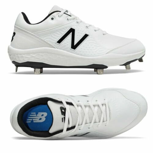 New Men's L3000SW5 V5 Metal Low Baseball Cleats White Black NEW | eBay