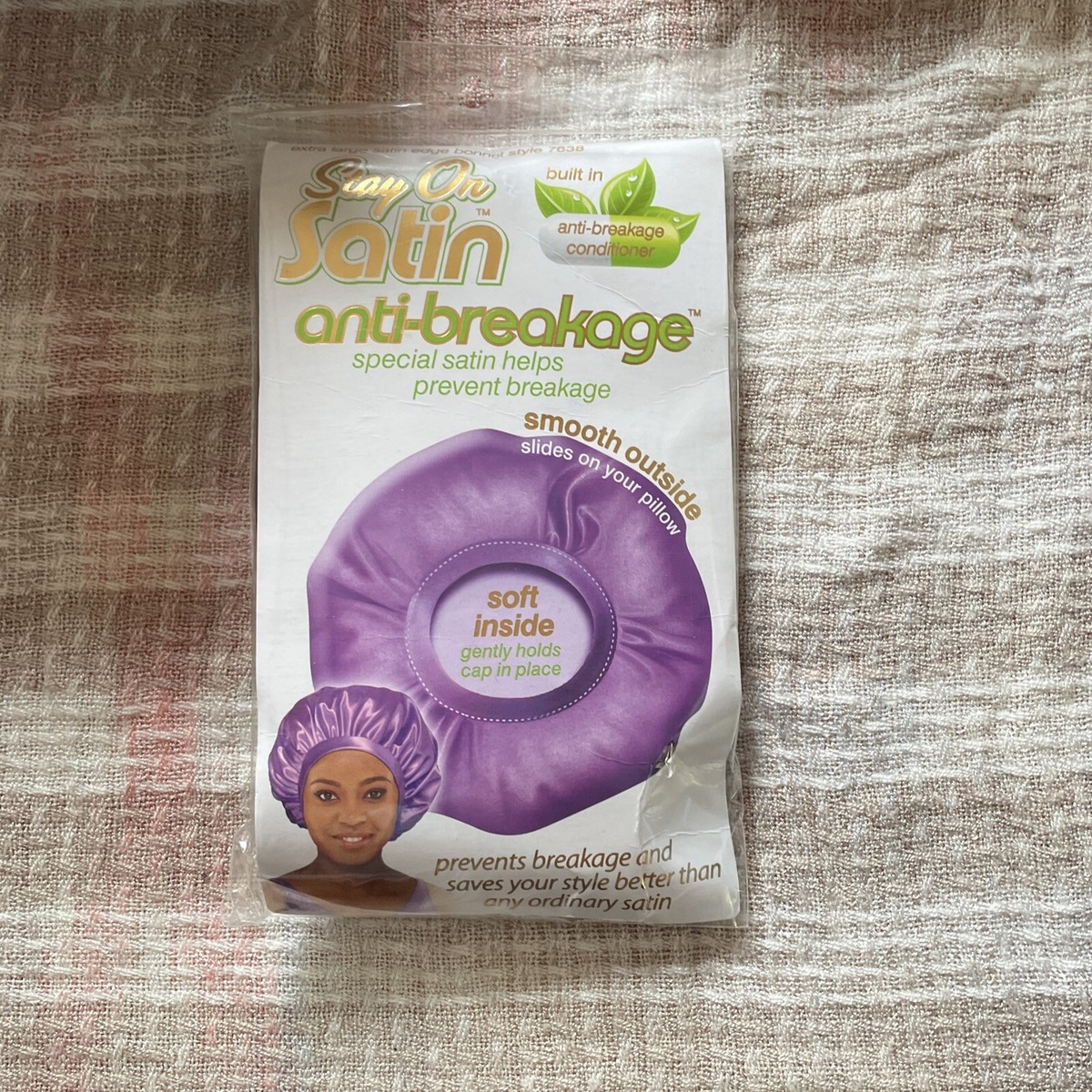 Satin Edge Stay On Satin Anti Breakage Extra Large Satin Bonnet