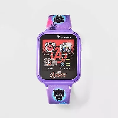 Girls Marvel Black Panther Interactive Smart Watch Light Purple
