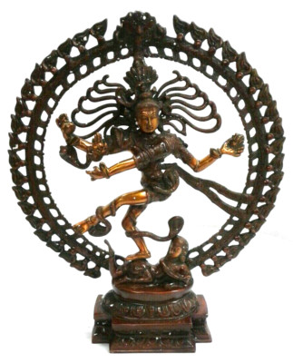 Aakrati Dancing Shiva Natraj Statue B015A4RUNA Large Brass Antique Finish