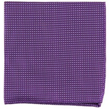 New Men's poly Pocket Square Hankie Handkerchief purple checkers formal prom