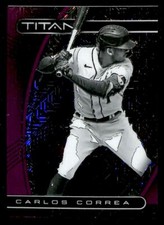 2021 Panini Chronicles Titan Carlos Correa 26/99 Houston Astros #21 Purple Mojo