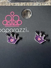 Adults, Girls, Teens~ 👑Crown Earrings 👑Purple~ NEW RELEASE 2021~ WOW