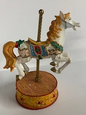 RUSS BERRIE The Nostalgic Treasury Sculpture Carousel Horse Figurine 5X6