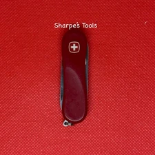 Retired Red Wenger Esquire Evolution Swiss Army Knife 65mm SAK, Fish, EDC