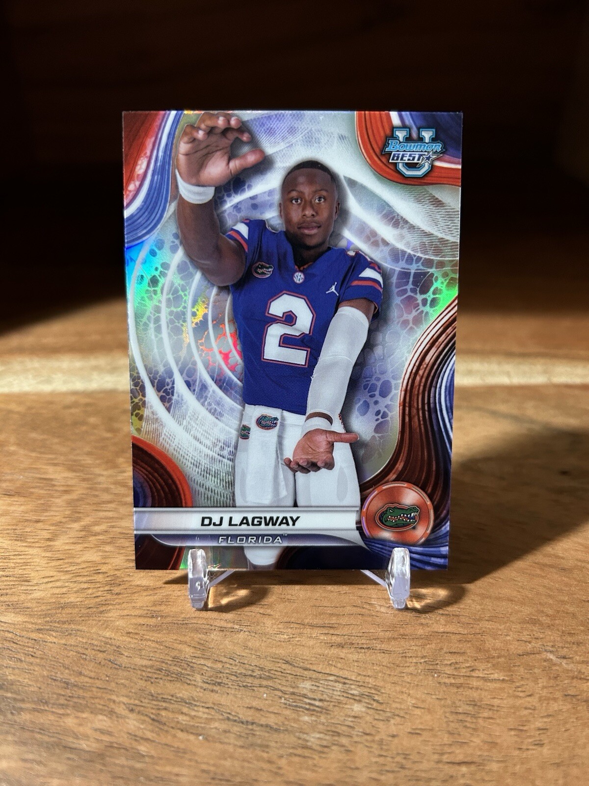 2024 Bowman’s Best University DJ Lagway Refractor #88 Florida Gators