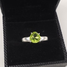 Peridot Gemstone 925 Sterling Silver Ring Handmade Jewelry Ring Gift For Love