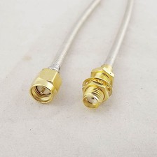 1x 6in SMA Male To SMA Female Jack Straight Pigtail Flexible Jumper Cable RG402