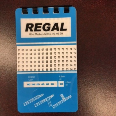 50 REGAL WIRE MARKER BOOKS 46-90 10 PAGES