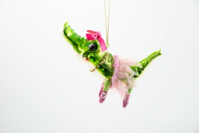 Goodwill Krokodil / Nilpferd Glas Christbaumschmuck Weihnachtsschmuck