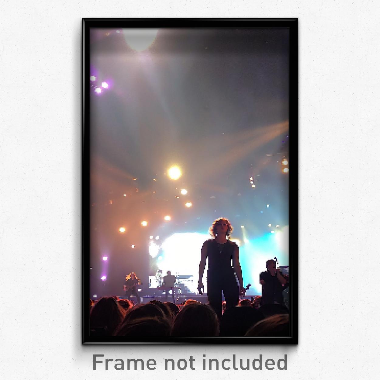 8-Bit Trippy Pixel Art Poster - Vacant Concert Video Game Print