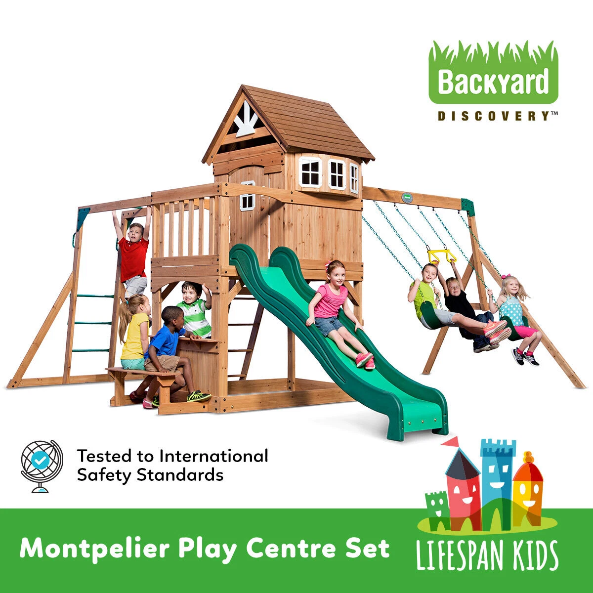 Montpelier wooden sales swing set