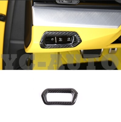 For Lamborghini URUS 18-2024 Real Carbon Fiber Inner Headlight Switch Panel Trim