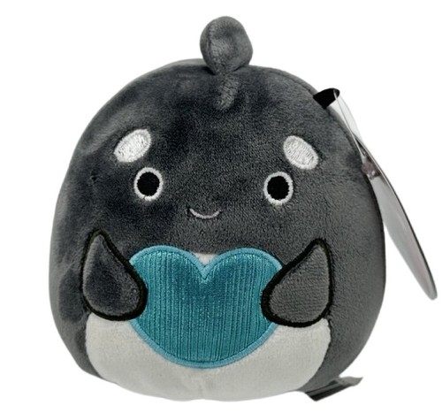 Squishmallow Kai the Orca Whale 4.5” Valentine’s Day Plush 2022!! NWT!! - 第 1/4 張圖片