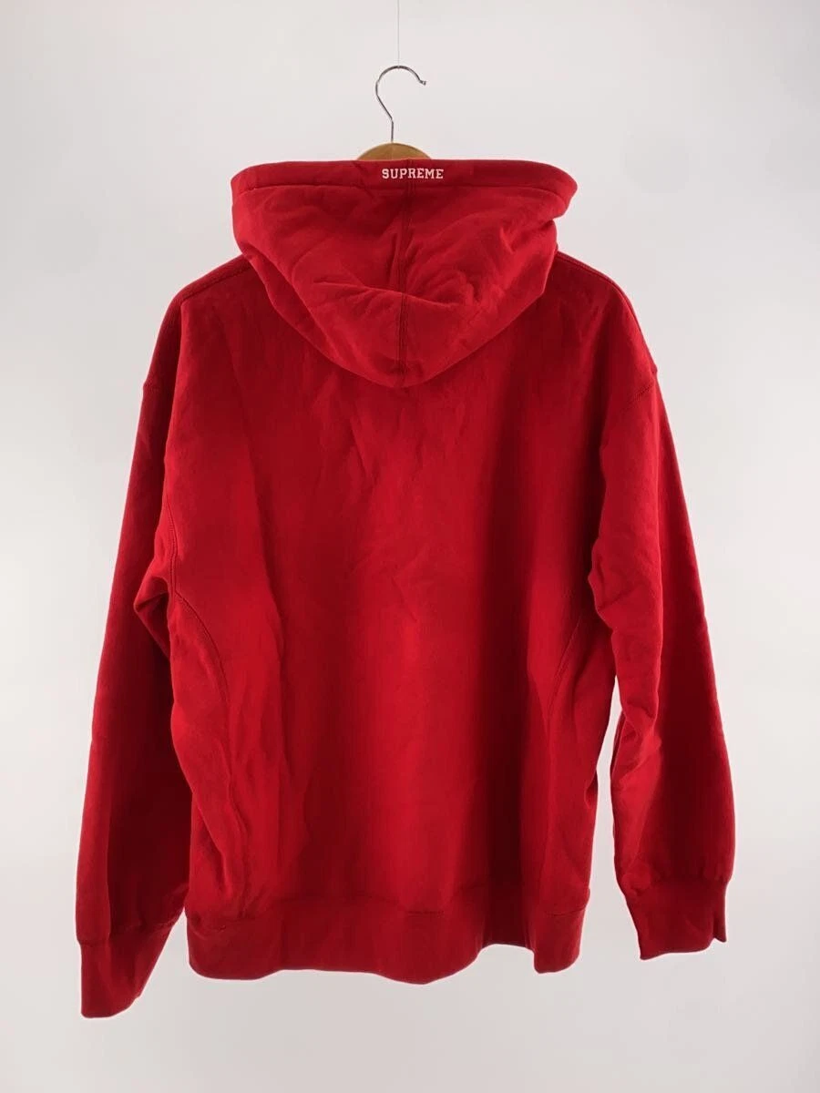 Felpa Supreme con cappuccio 20FW S logo L cotone ROSSO usata