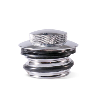 Motorcycle Chrome Pop Up Screw-In Flush Mount Fuel Tank Gas Cap Cover For Harley