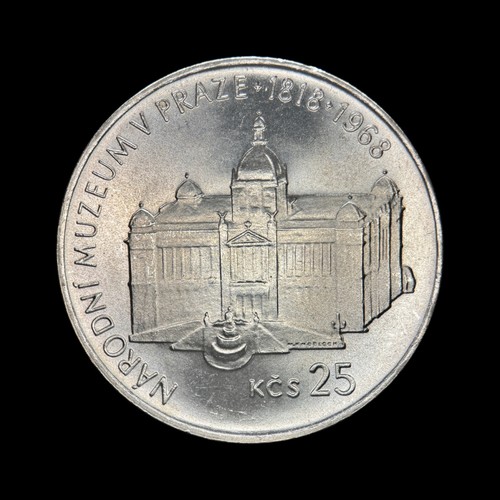 CZECHOSLOVAKIA. 1968, 25 Korun, Silver - Prague Museum E - Picture 3 of 4