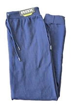 RBX Active Men's Sleepwear Fleece Navy Jogger Sweatpants w/ Drawstring Size S-XL