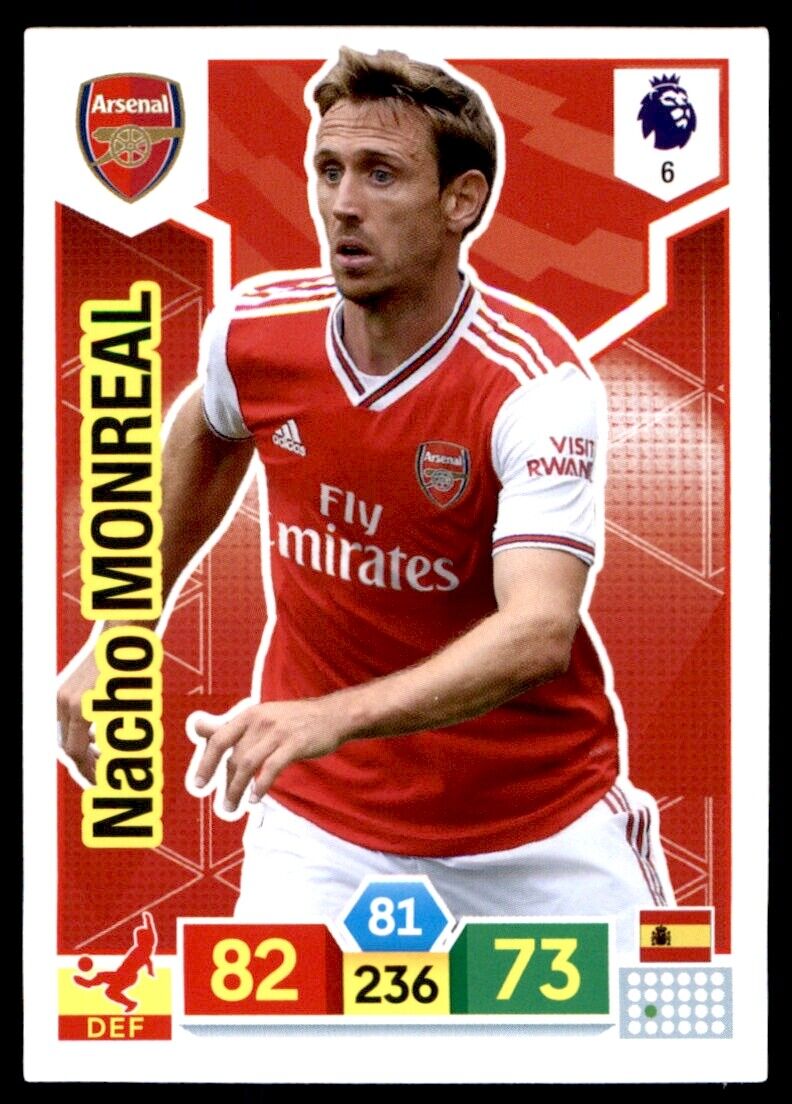 Figures-Soccerstarz - Arsenal Nacho Monreal - Home Kit (2019 version)  /Figur NEW