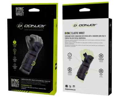 DONJOY Performance Bionic Elastic Compression Wrist Brace, Left, Medium/Large